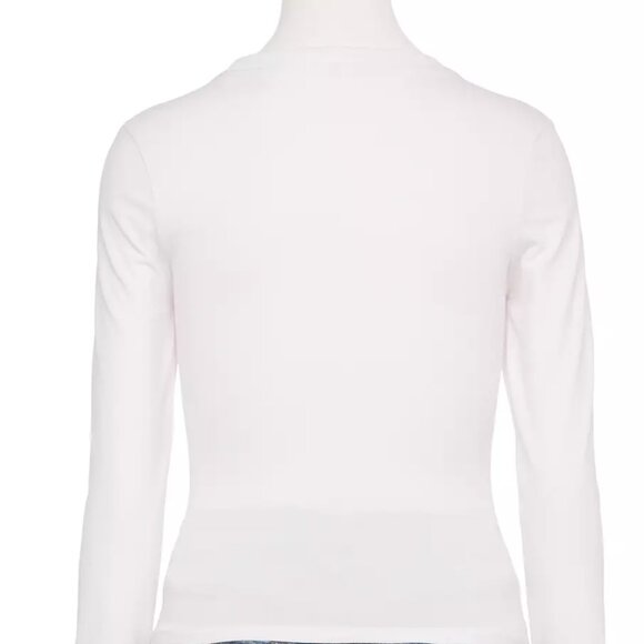 Juniors' Harper & Ivy Long Sleeve Baby Tee NYC Leopard Print Size Large - Picture 2 of 2